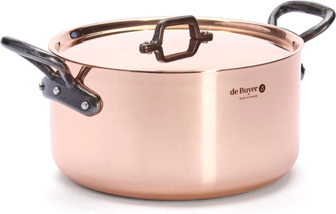 DeBuyer Inocuivre First Classe Kookpan 24cm - Koper - afbeelding 6 van 6