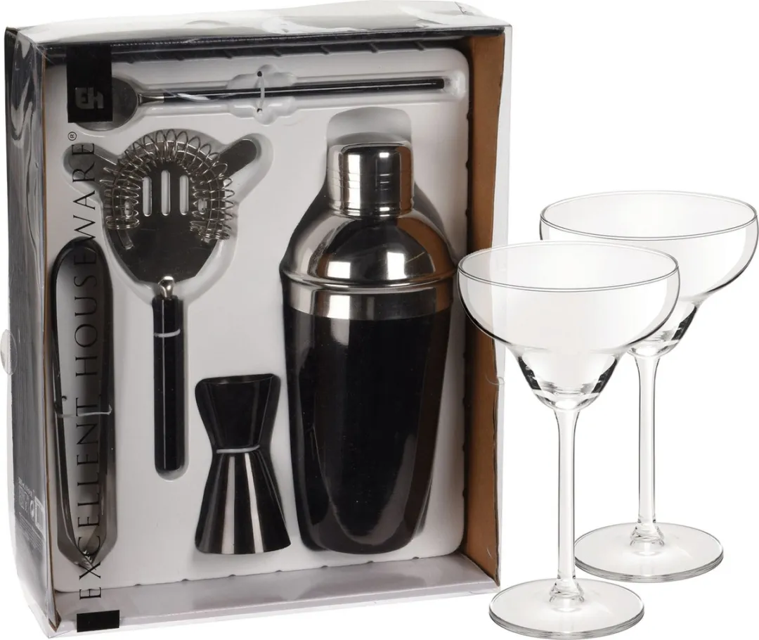 Excellent Houseware Cocktailset 5-delig
