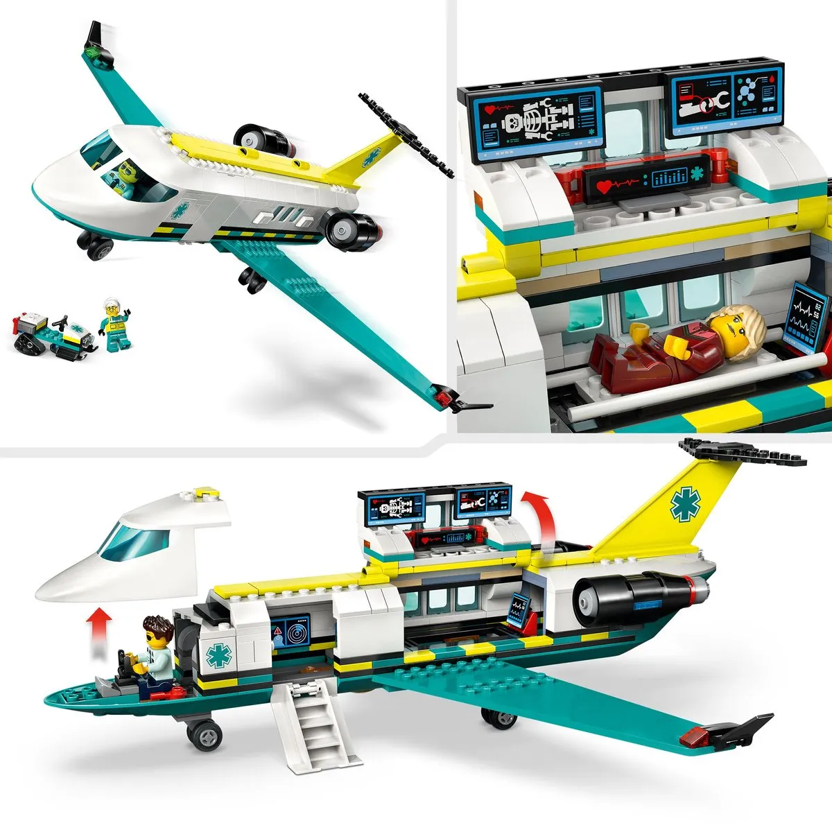 LEGO City Ambulancevliegtuig 60465 - 403 Stukken - 4 Minifiguren