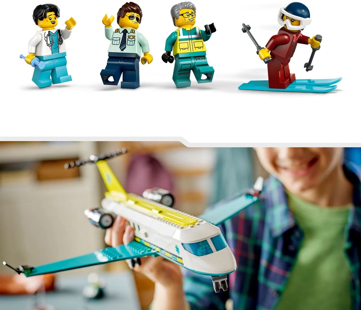 LEGO City Ambulancevliegtuig 60465 - 403 Stukken - 4 Minifiguren