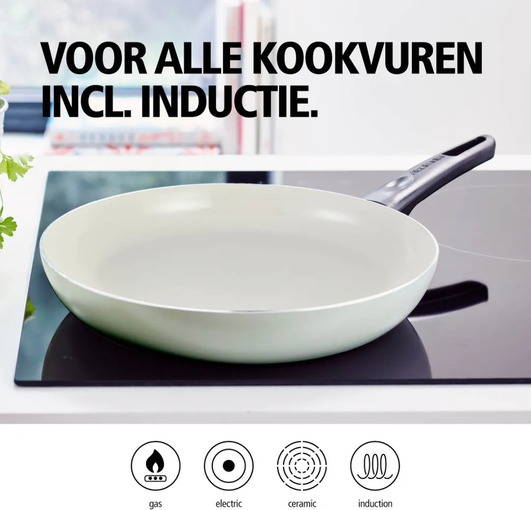 Brabantia Indu+ Koekenpan 28cm - Jade Groen