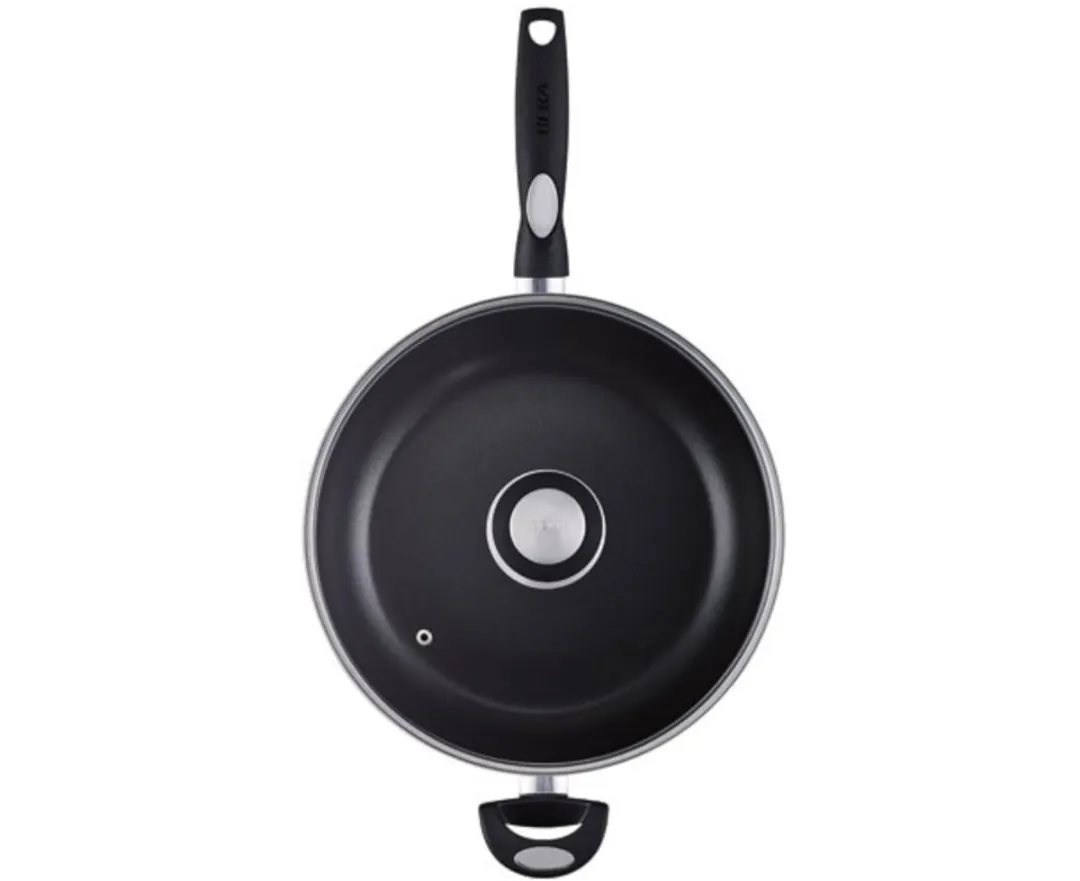Beka Pro Hapjespan 28cm - Glazen deksel - Zwart
