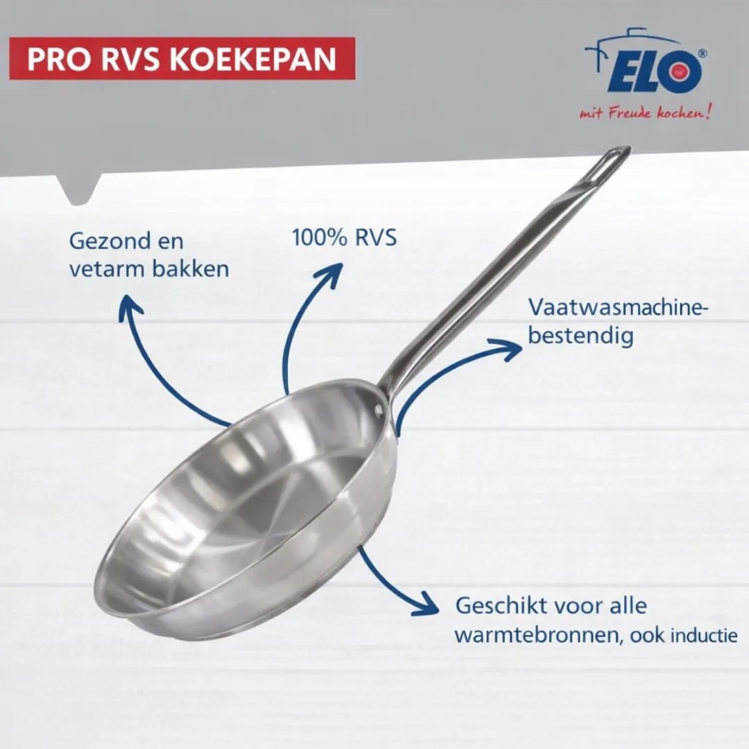 Fackelmann Elo Profi Keukengerei Set 3-delig - 32/26/16cm - Roestvrij staal