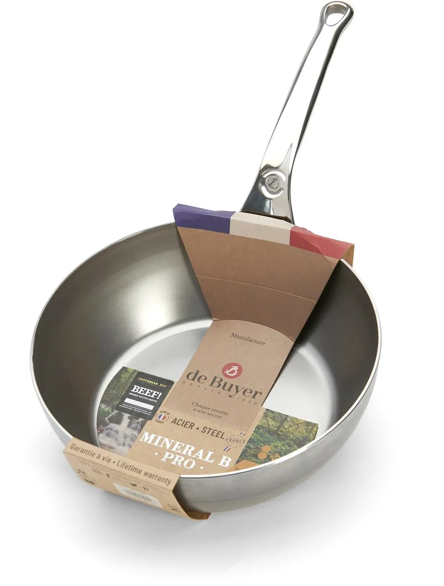 DeBuyer Mineral B Pro Hapjespan 24cm - Staal
