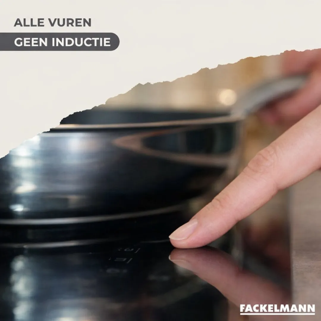 Fackelmann 9357050B88 Kookset - 7 Pannen 12-28cm - Roestvrij staal
