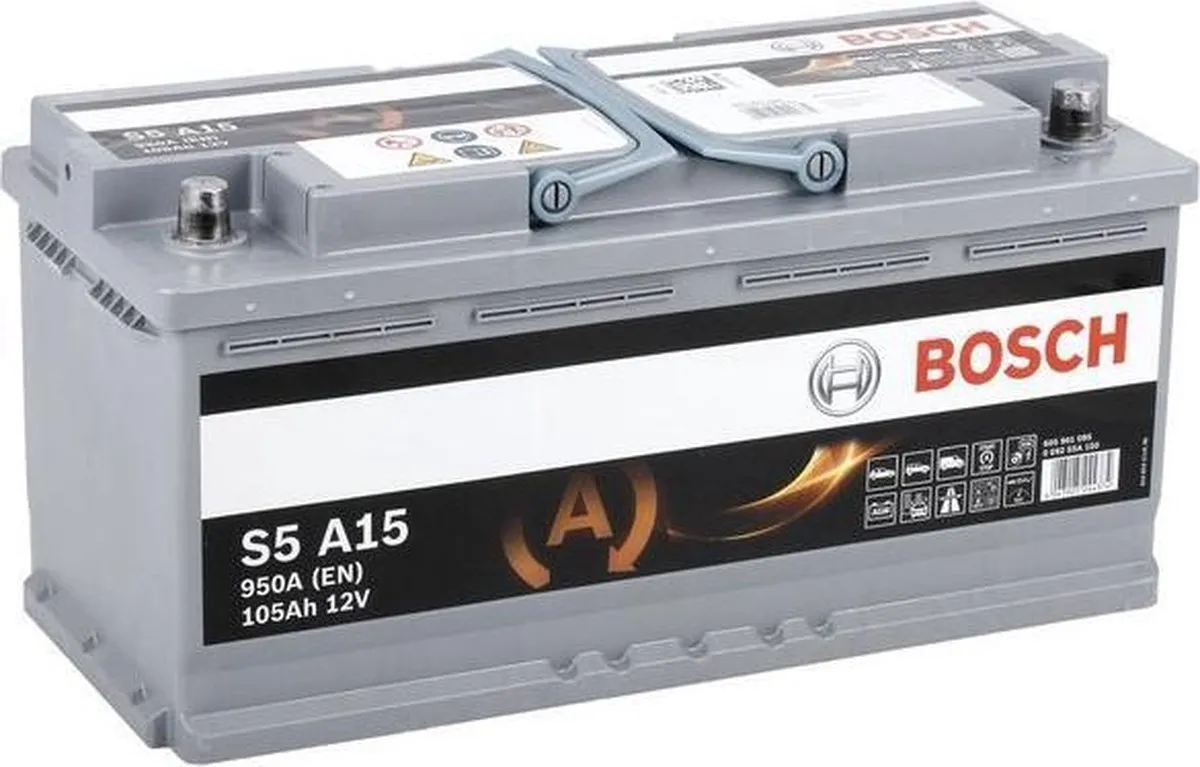 Bosch Accu AGM S5A15 12V 105Ah - Auto Start/Stop