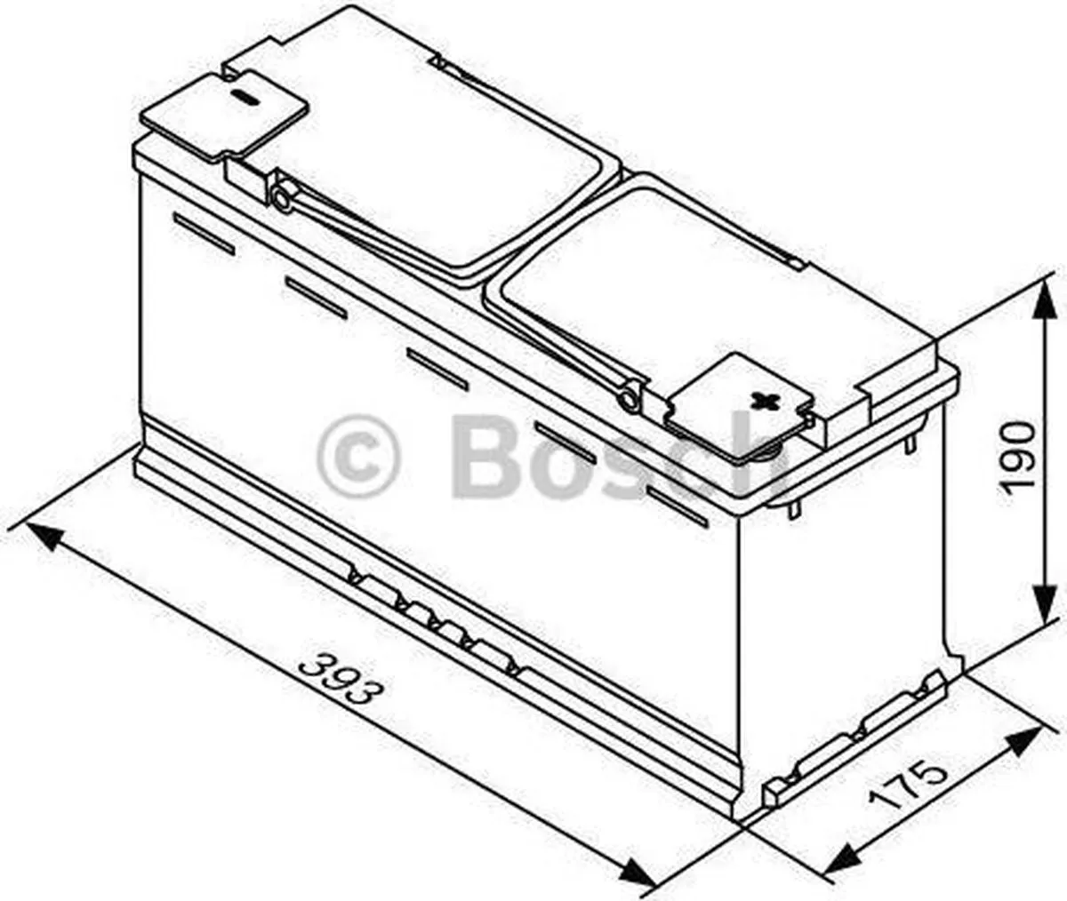 Bosch Accu AGM S5A15 12V 105Ah - Auto Start/Stop