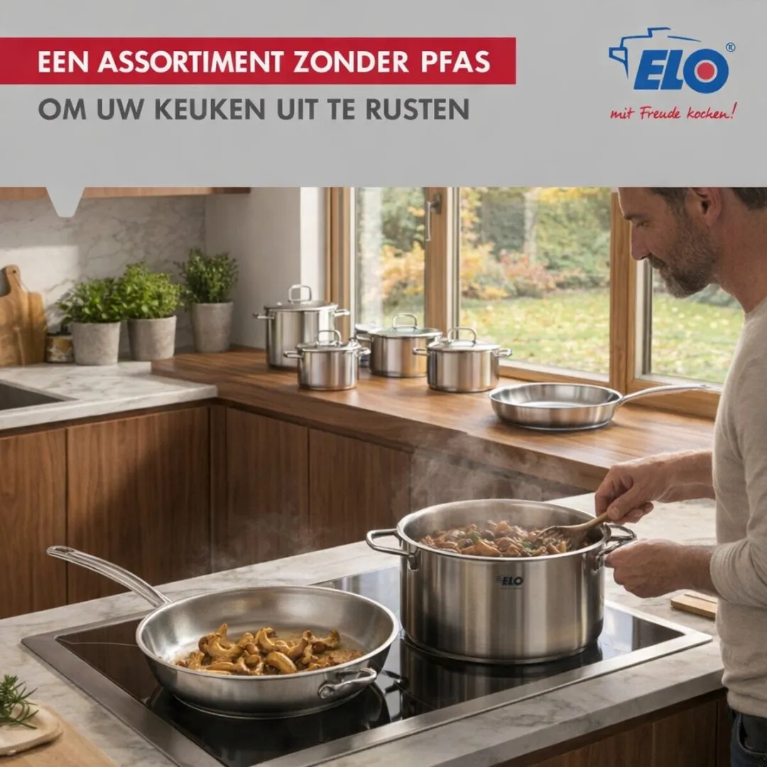 Fackelmann Elo Profi Keukengerei Set 4-delig - Inductie - Roestvrij staal