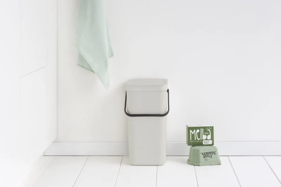 Brabantia Sort & Go Prullenbak 16L - Light Grey