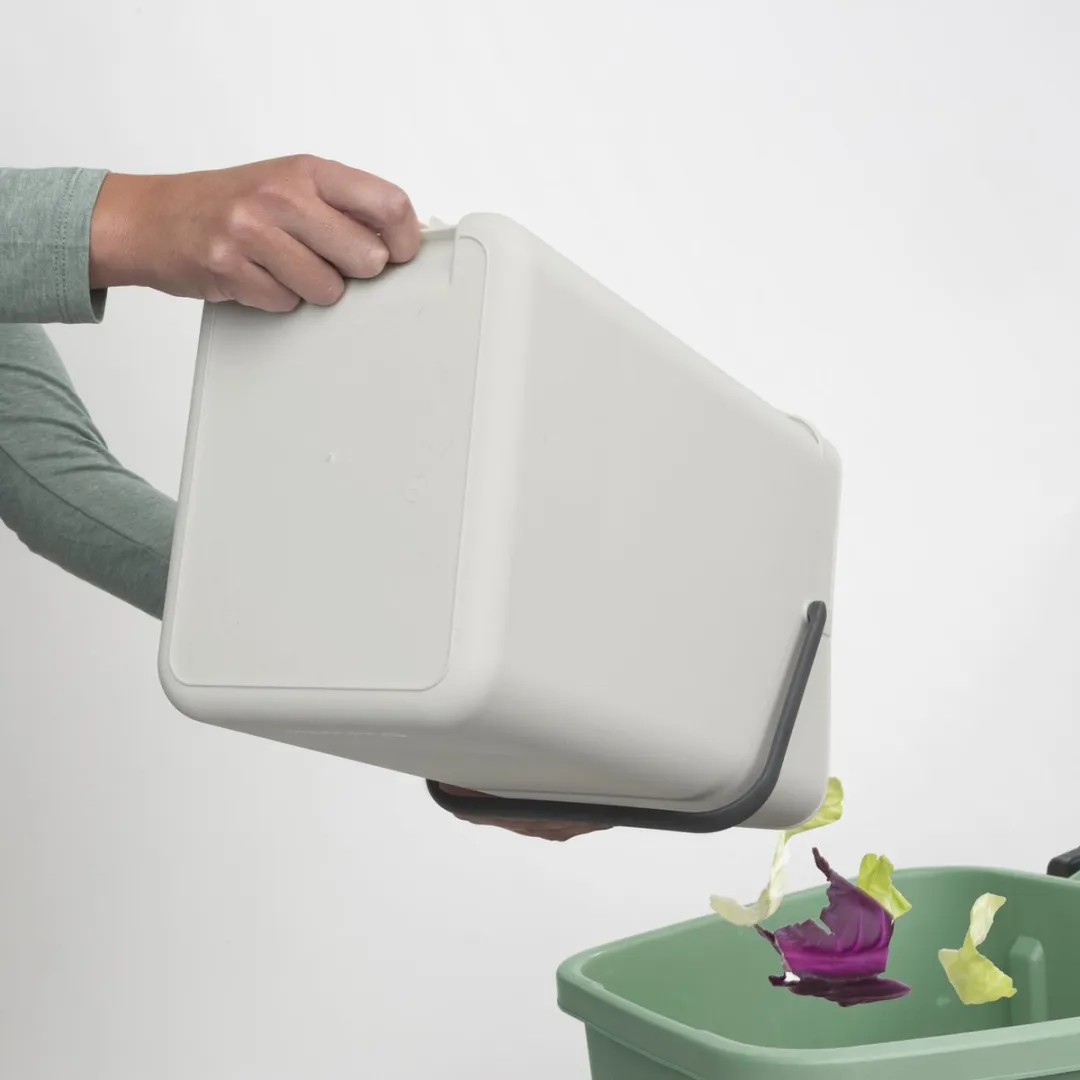 Brabantia Sort & Go Prullenbak 16L - Light Grey - afbeelding 6 van 6