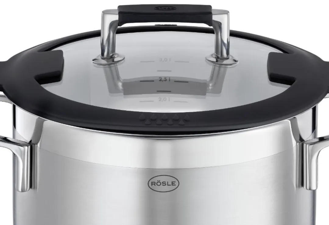 Rösle Silence Pro Kookpan 20cm - 3,5L - Zilver - afbeelding 6 van 6