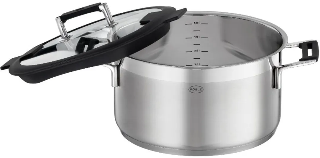 Rösle Silence Pro Kookpan 20cm - 3,5L - Zilver