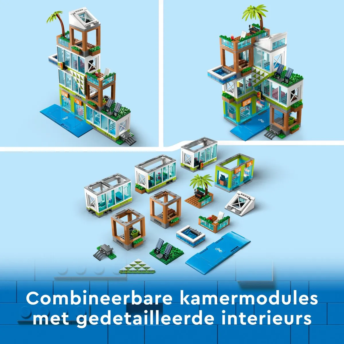 LEGO City 60365 Modular Appartementsgebouw - 688 Stukken