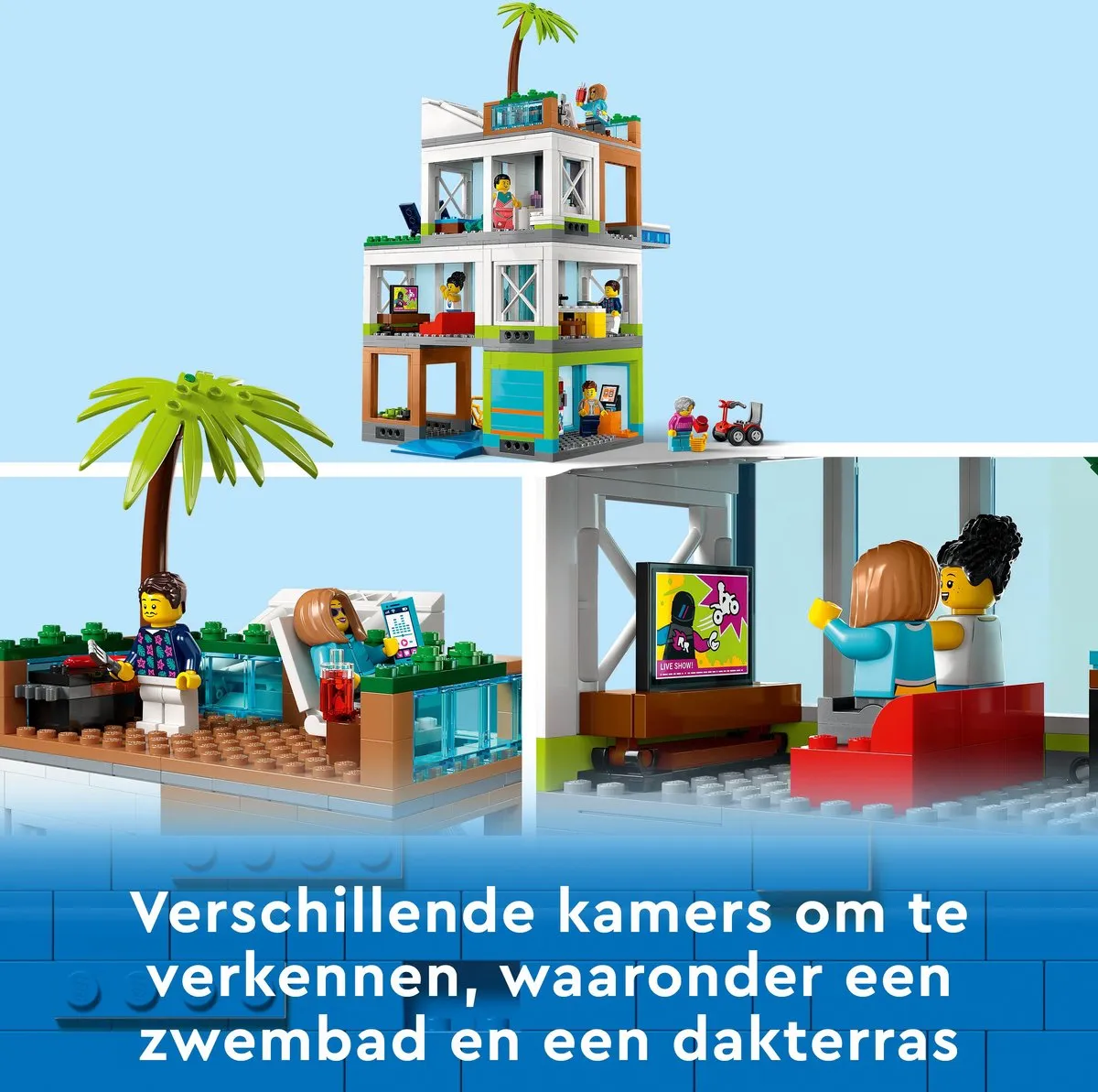 LEGO City 60365 Modular Appartementsgebouw - 688 Stukken