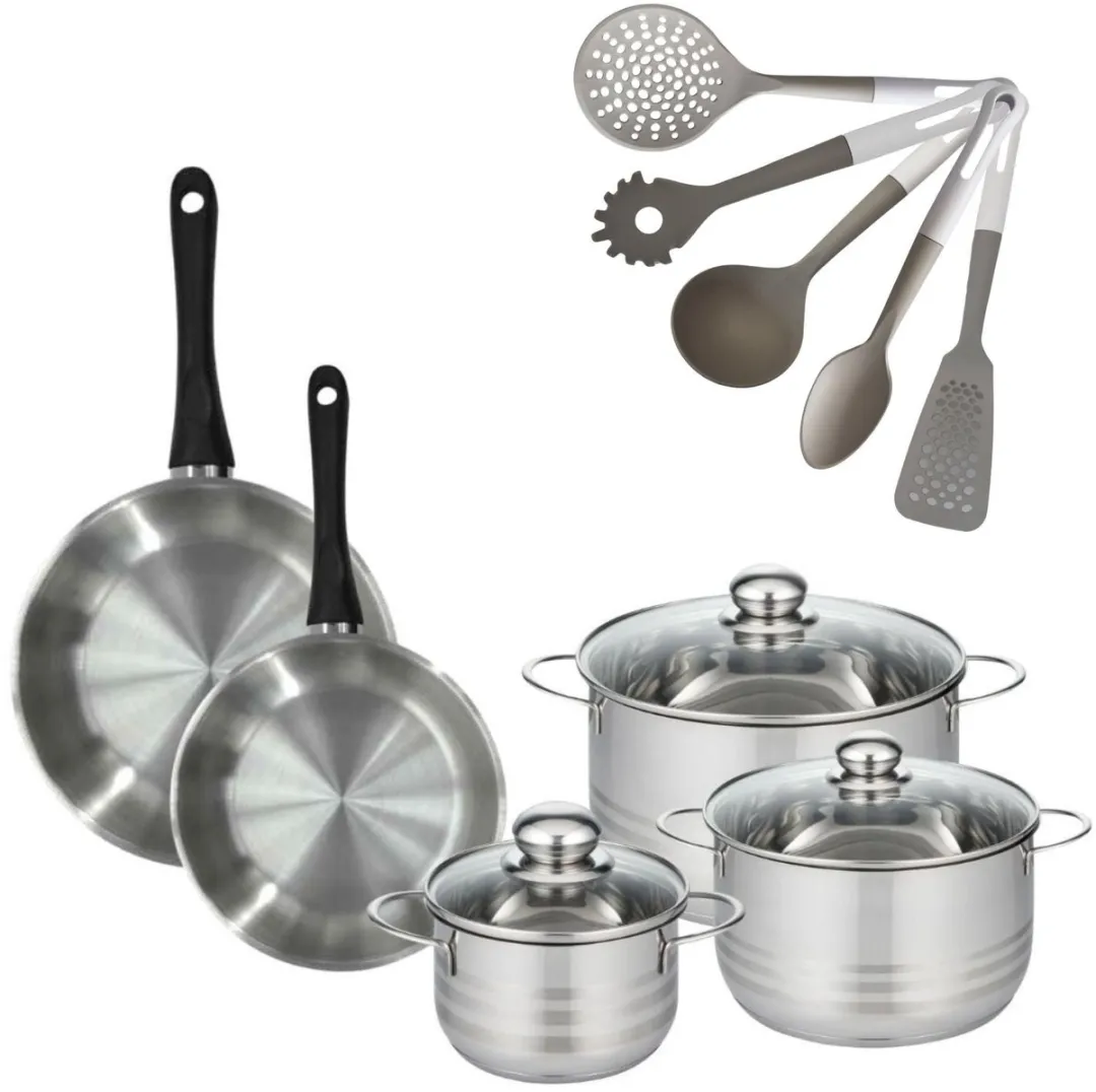 Fackelmann Geneva RVS Pannen & Kookpotten Set 24/28cm