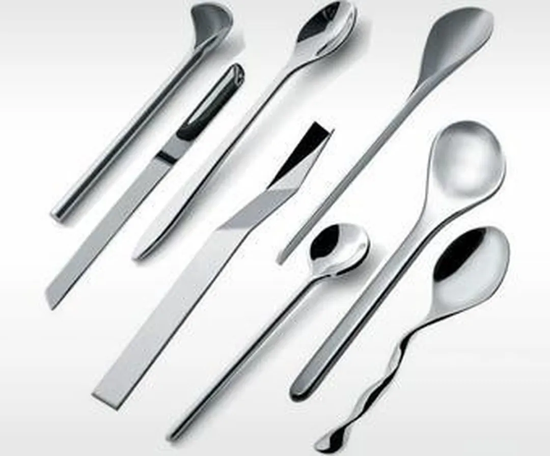 Alessi Il Caffè/Tè Lepelset MSPOONSET - 8 Stuks - RVS