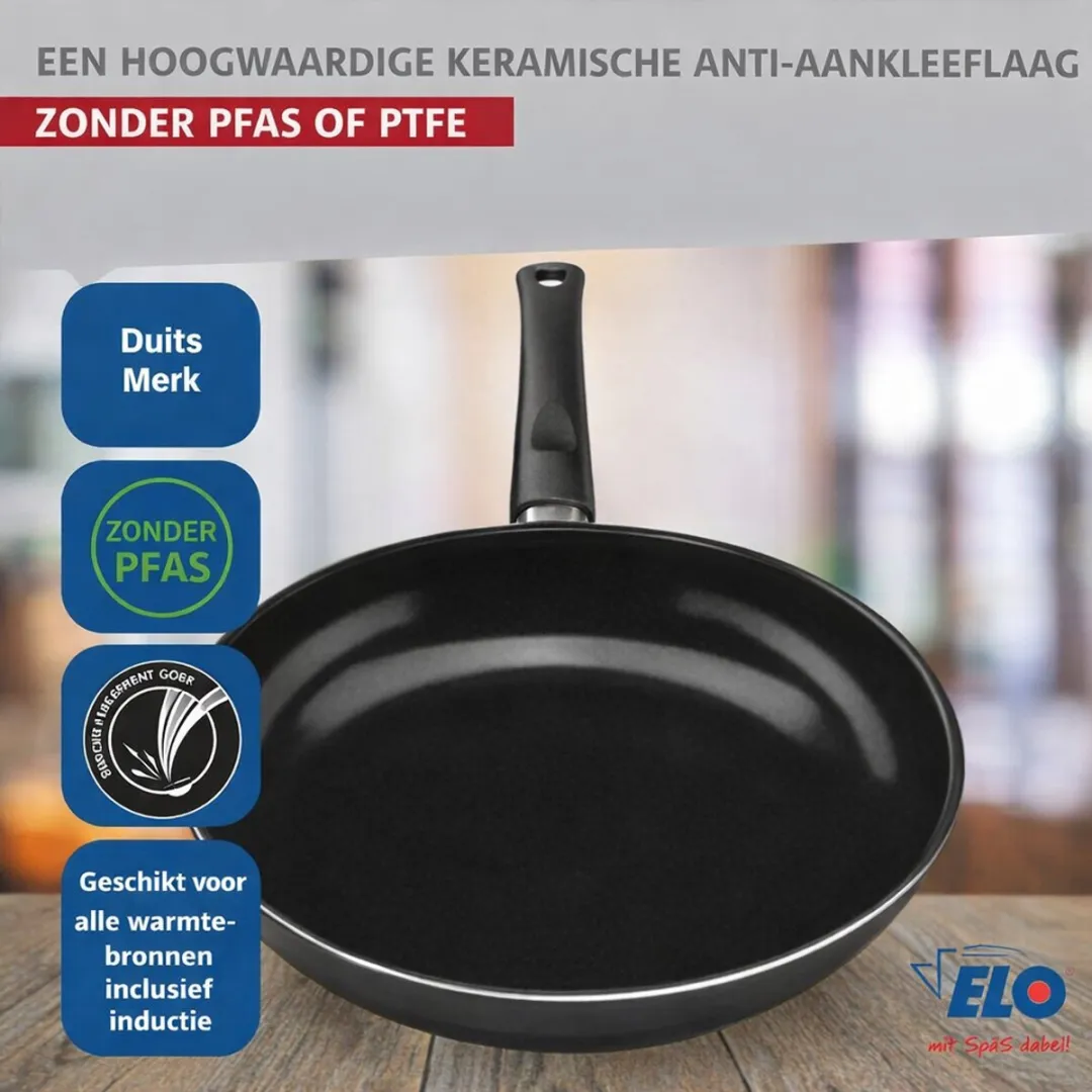 Fackelmann Elo 9732350 Keukenset - 4-delig - Inductie - Zwart