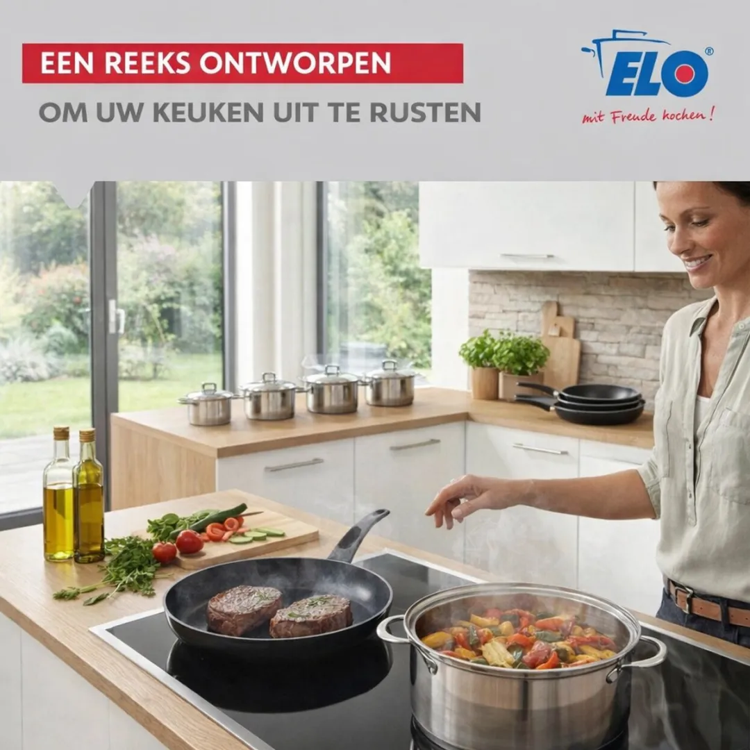Fackelmann Elo 9732350 Keukenset - 4-delig - Inductie - Zwart