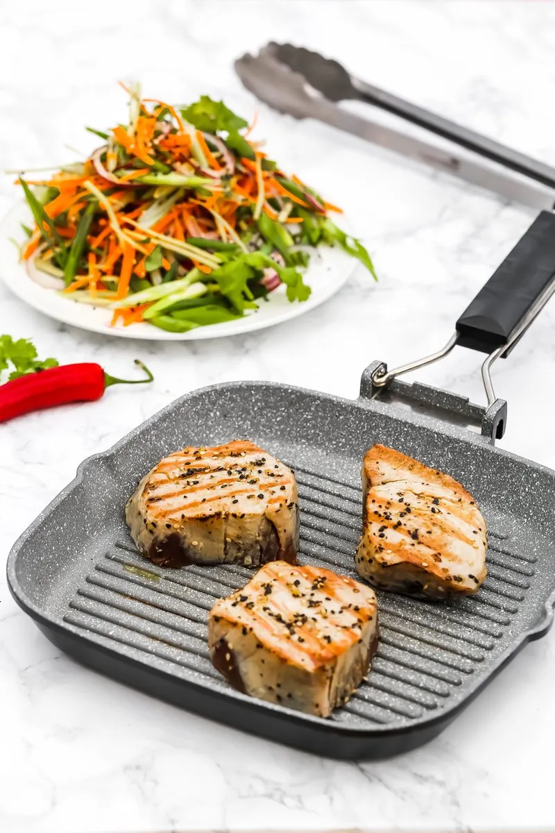 Masterclass Antikleef Grillpan 24cm - Inductieveilig - Zwart