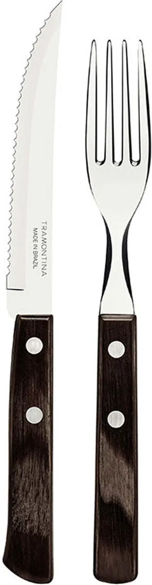 Tramontina Churrasco bestekset - 12-delig - bruin