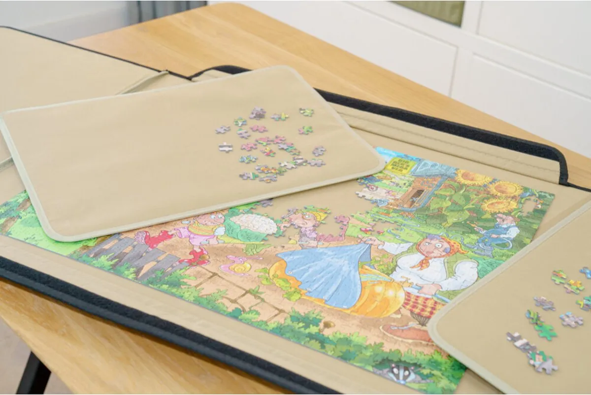 Jumbo Portapuzzle Standaard 1000 Stuks - 85x58cm - Zwart/Beige - afbeelding 6 van 6