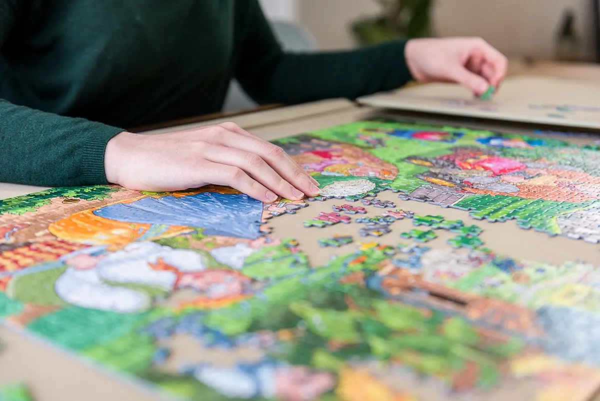 Jumbo Portapuzzle Standaard voor puzzels tot 1000 stukjes- 80x58 cm - Puzzelmap