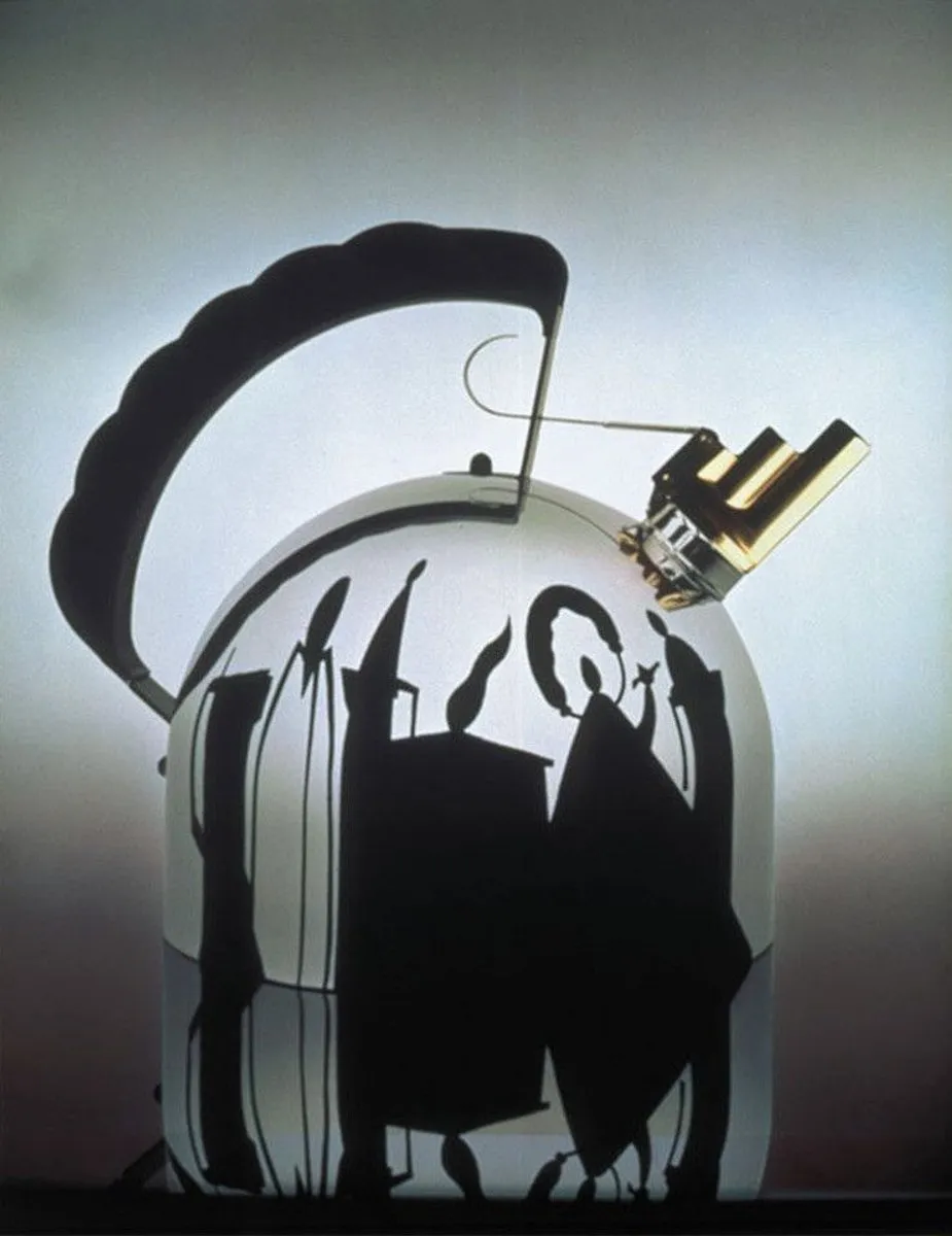 Alessi Fluitketel met koperen fluit en stalen bodem