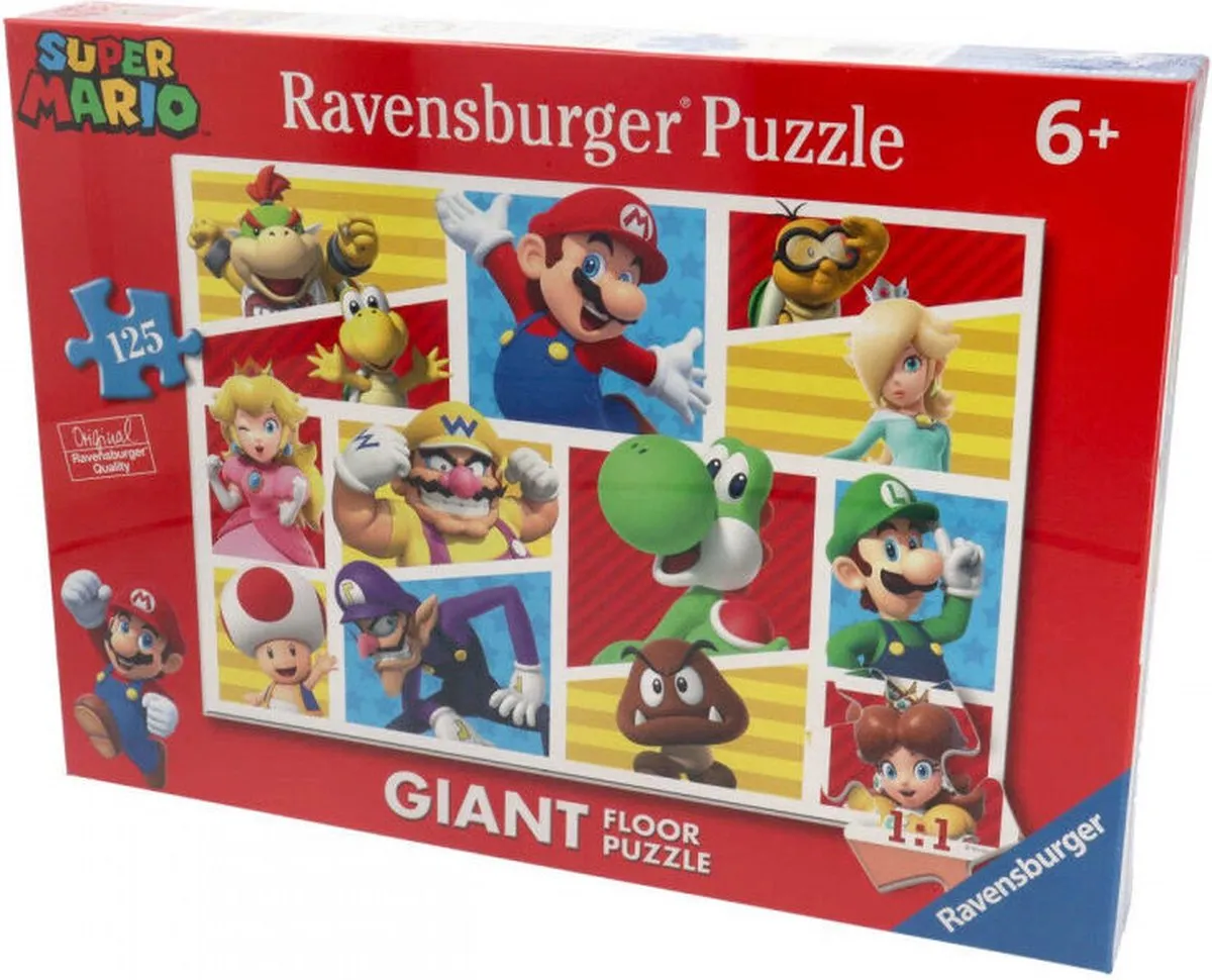 Ravensburger Super Mario XXL Vloerpuzzel 125 Stuks - Multicolor