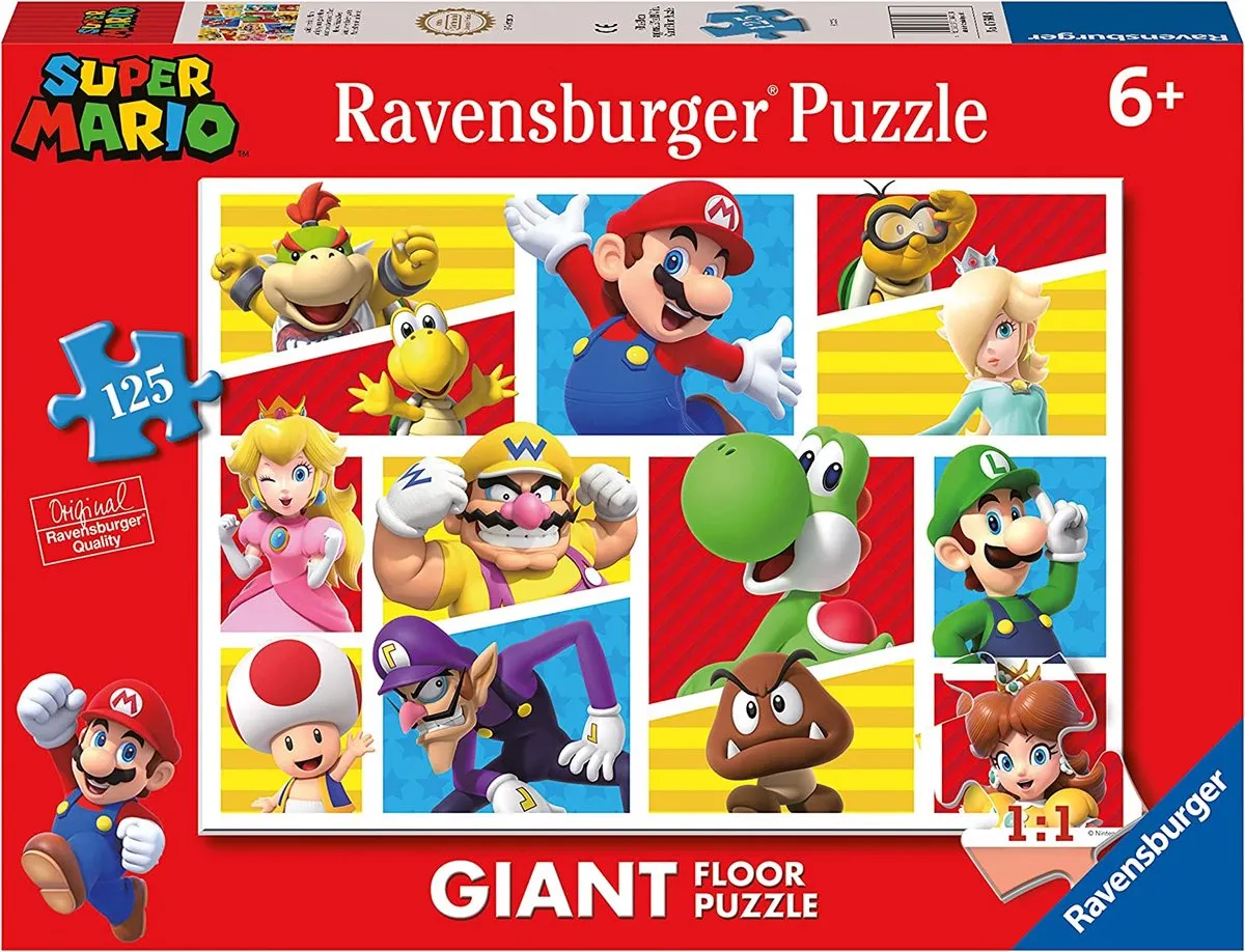 Ravensburger Super Mario XXL Vloerpuzzel 125 Stuks - Multicolor