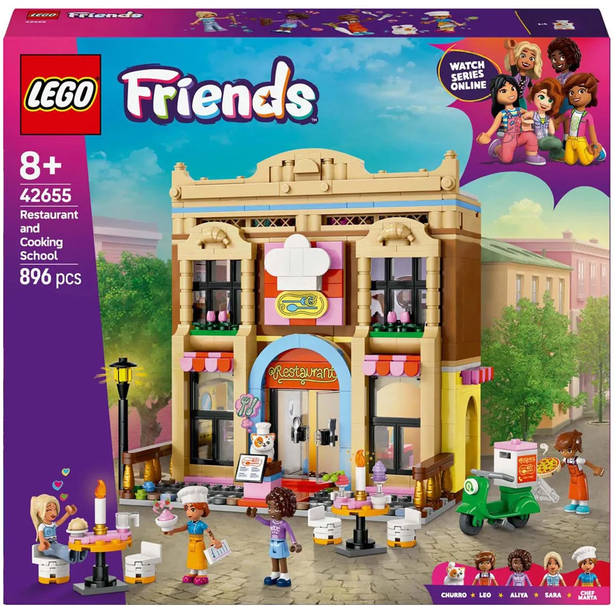 LEGO Friends Restaurant en Kookschool 42655 - 896 Stukken