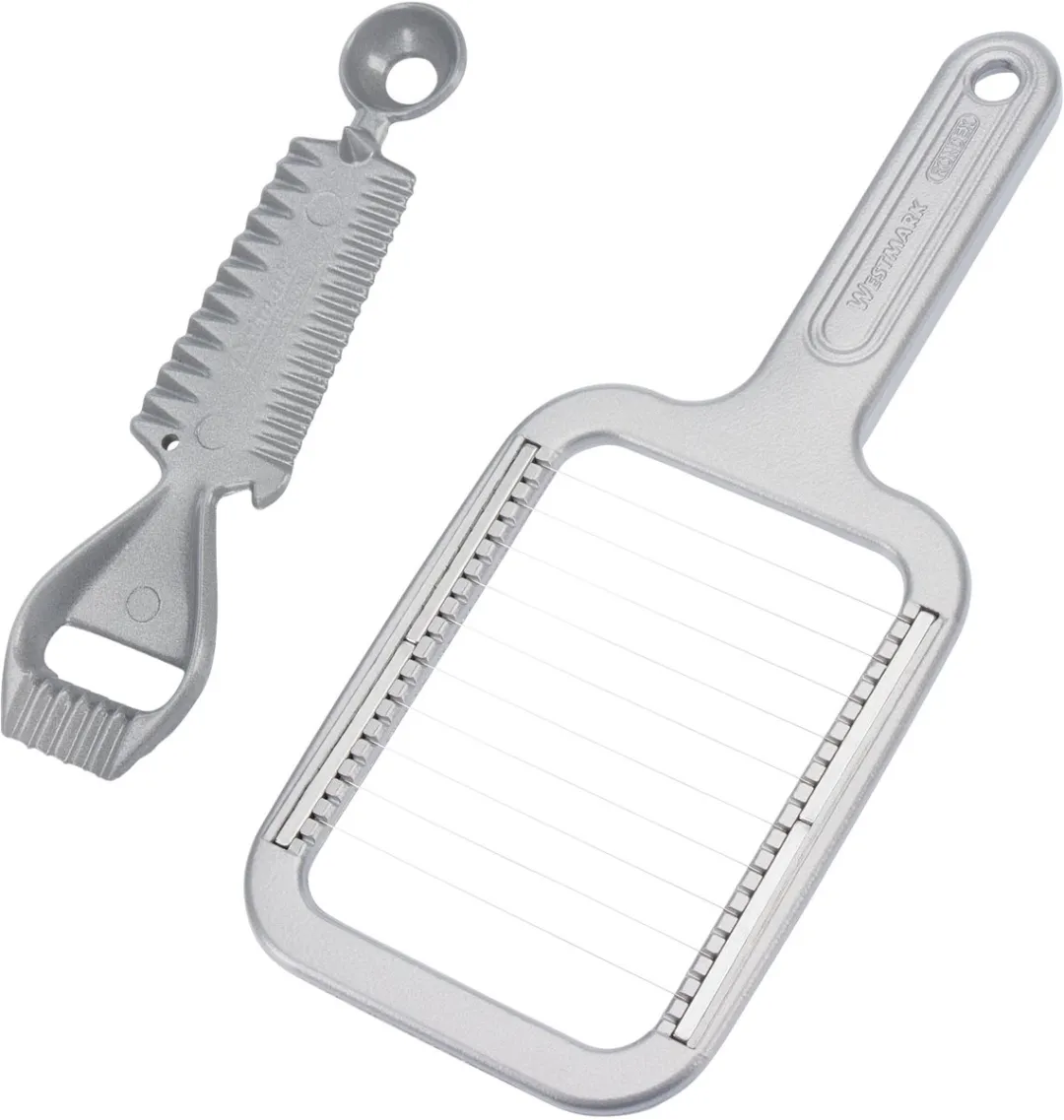 Westmark Botermes & Garneringsmes 2-delig - Aluminium/RVS - Zilver