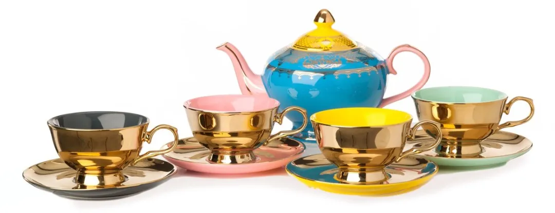 Pols Potten- Theeset-  Legacy-Gold Set/4