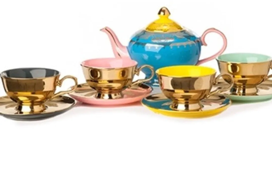 Pols Potten- Theeset-  Legacy-Gold Set/4