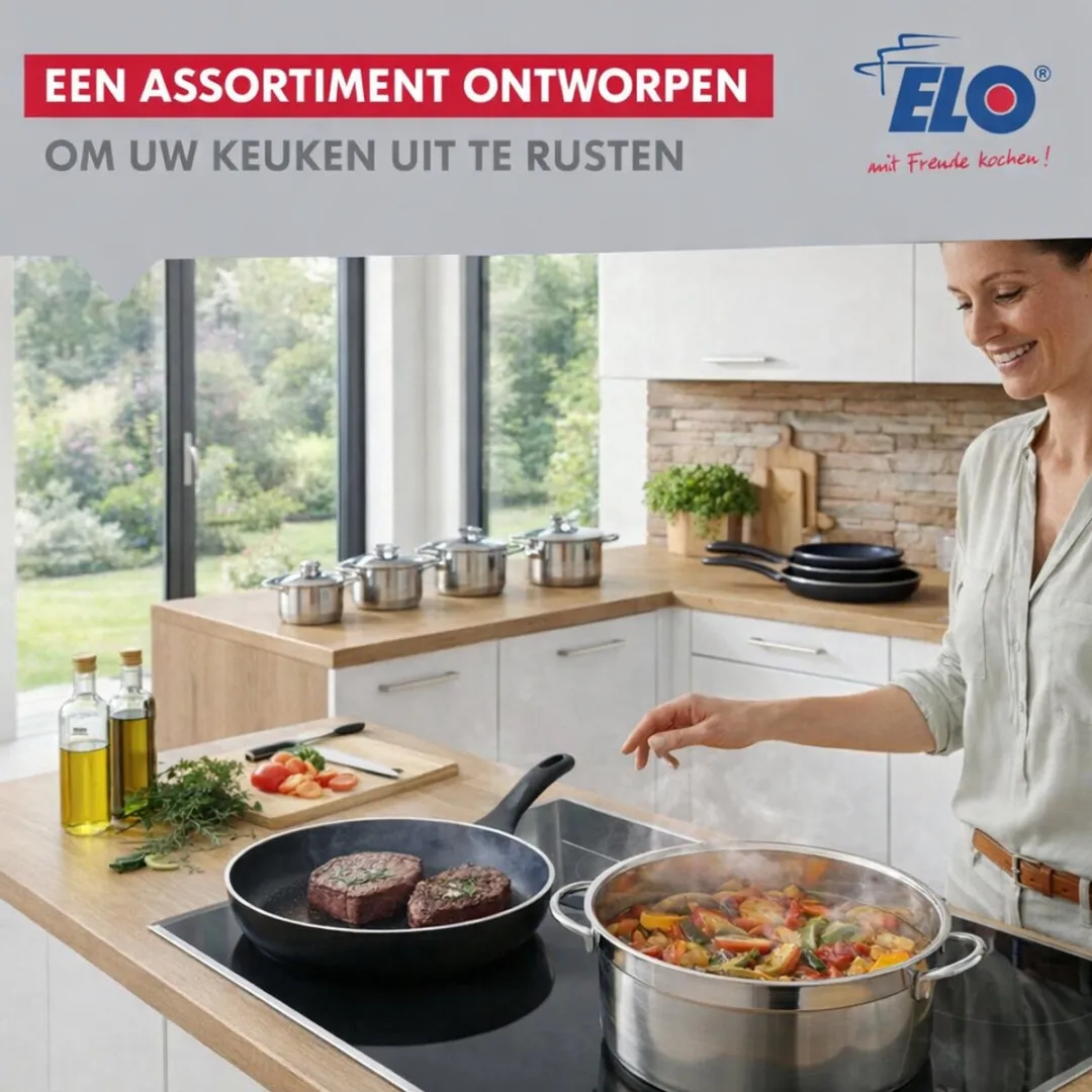 Fackelmann Elo 9740250 Keukenset 7-delig - Inductie - Roestvrij staal