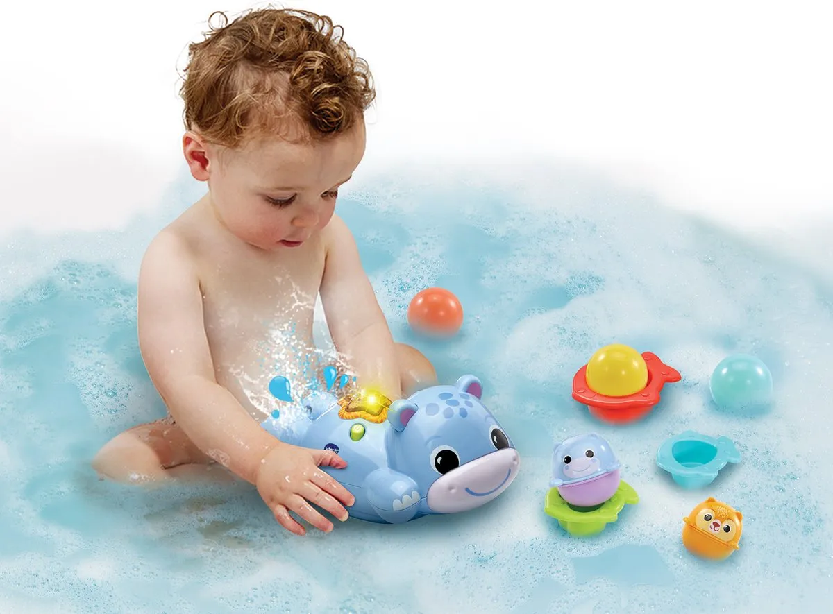 VTech Spetter & Zing Nijlpaardje Badspeelgoed - 8 Stuks - Multi