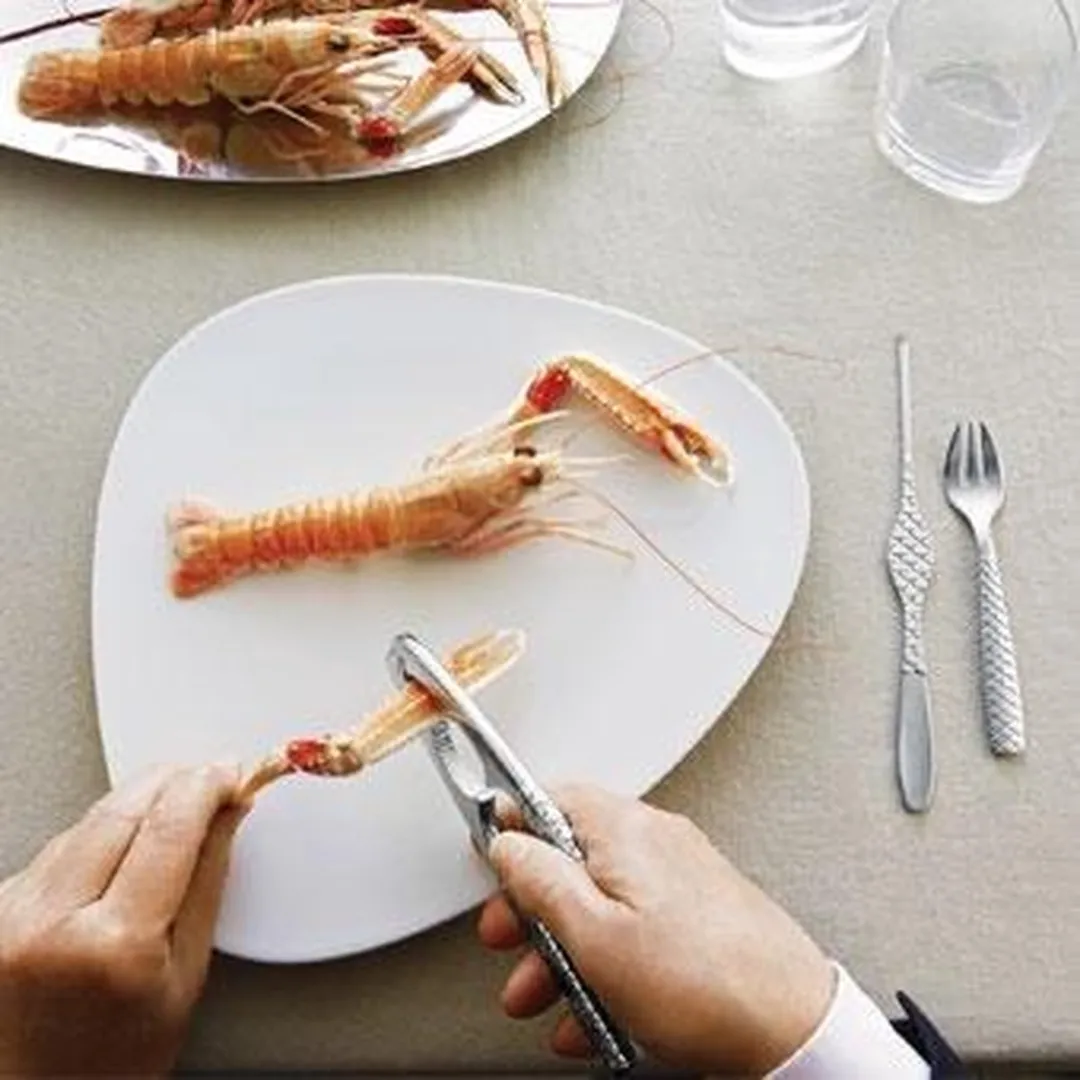 Alessi Kreeftenkraker Colombina Fish FM06/42 - Zilver