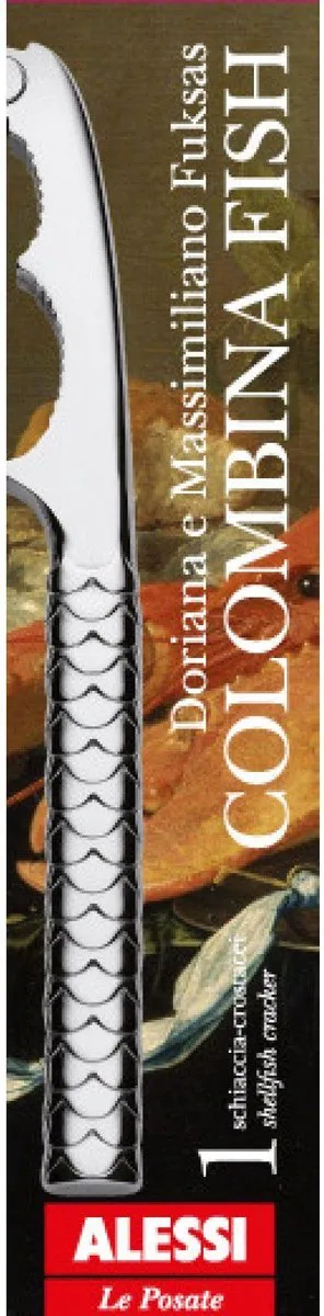 Alessi Kreeftenkraker Colombina Fish FM06/42 - Zilver