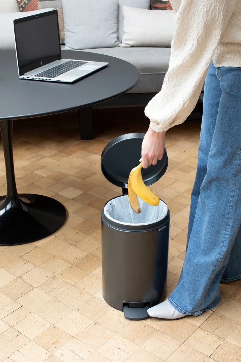 Brabantia NewIcon Prullenbak 12L - Confident Grey - afbeelding 5 van 6