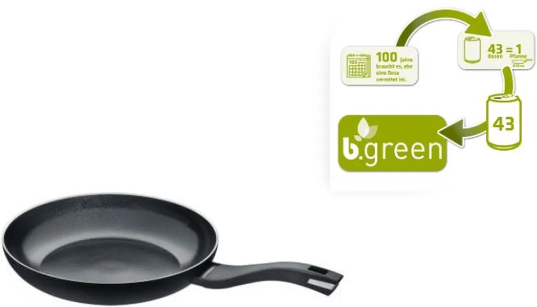 Berndes B.Green Koekenpan 28cm - Gerecycled Aluminium - Zwart