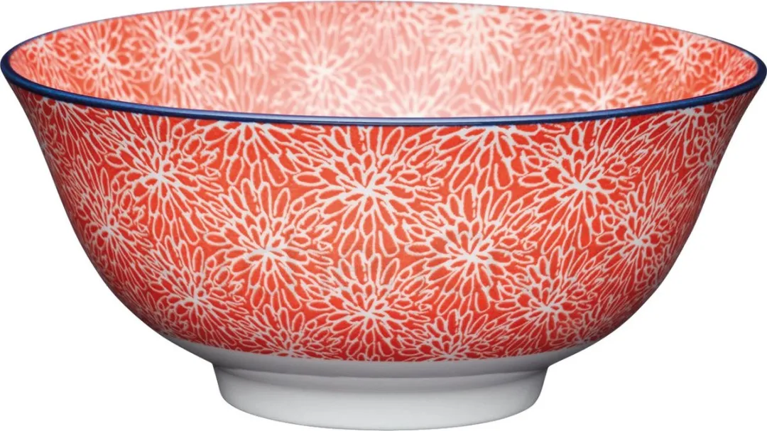 KitchenCraft Floral Kom Keramiek 15,5cm