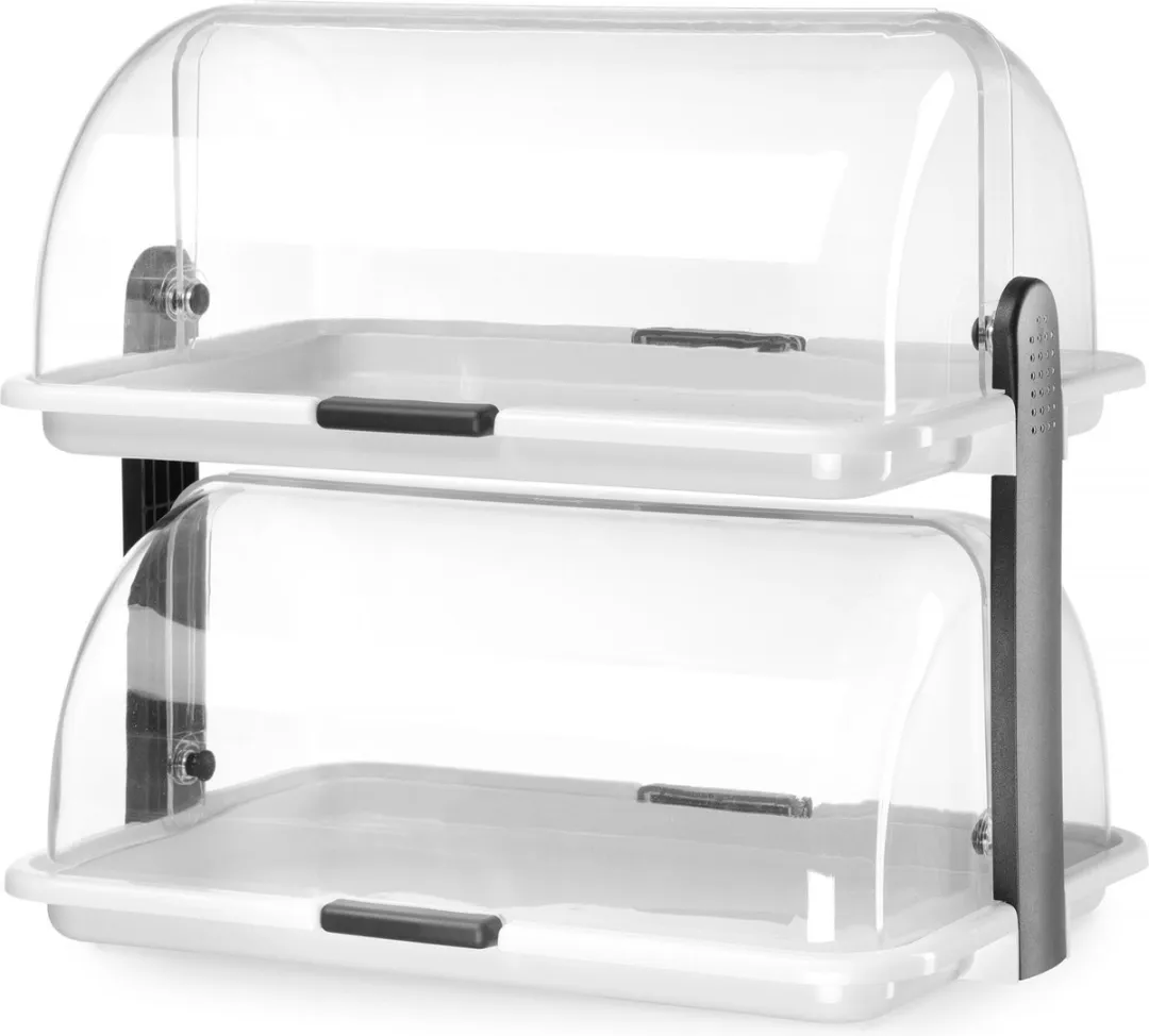 HENDI Dubbele Roltop-Presentatie 871768 - 38x26x35cm - RVS