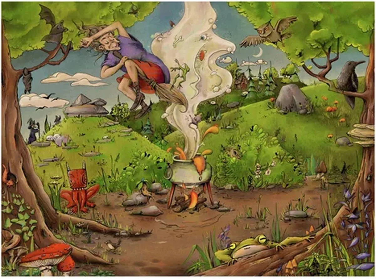Ravensburger Bij de bosheks Legpuzzel 500 Stuks - 12000777