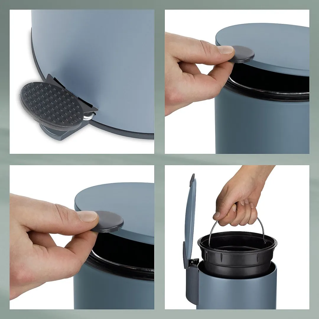 Kela Pedaal Afvalemmer 3L - Rookblauw KE 236099