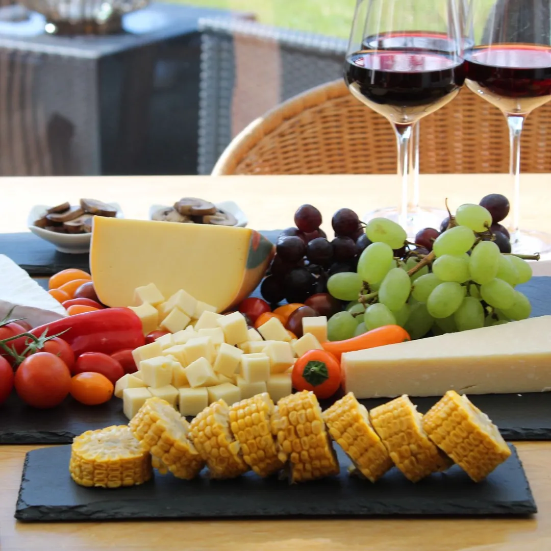 Westmark Serveerplateaus Tapas + Friends 8 Stuks - 30x10cm - Natuurlijke leisteen - Grijs - afbeelding 6 van 6