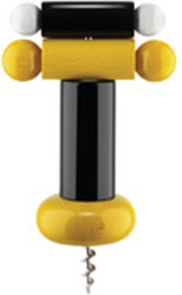 Alessi Ettore Sottsass Twergi Kurkentrekker Beukenhout