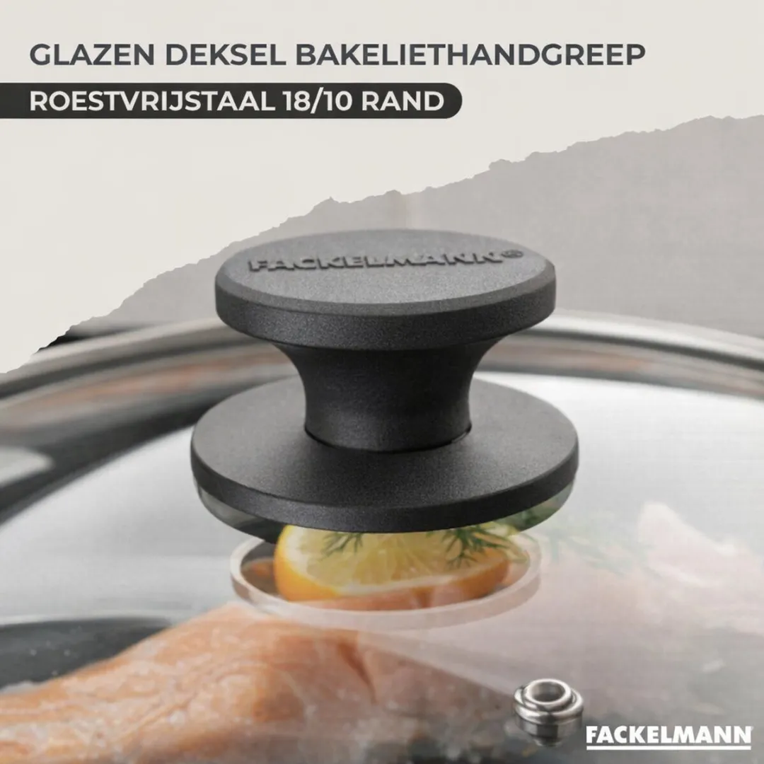 Fackelmann Geneva Roestvrijstalen Pannen & Potten Set 20/24cm - 5 Stuks
