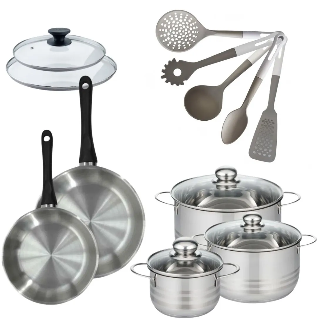 Fackelmann Geneva Roestvrijstalen Pannen & Potten Set 20/24cm