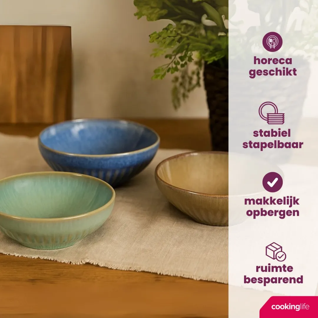 Cookinglife Serviesset Aqua Maris 18-delig - 6 Personen - Groen