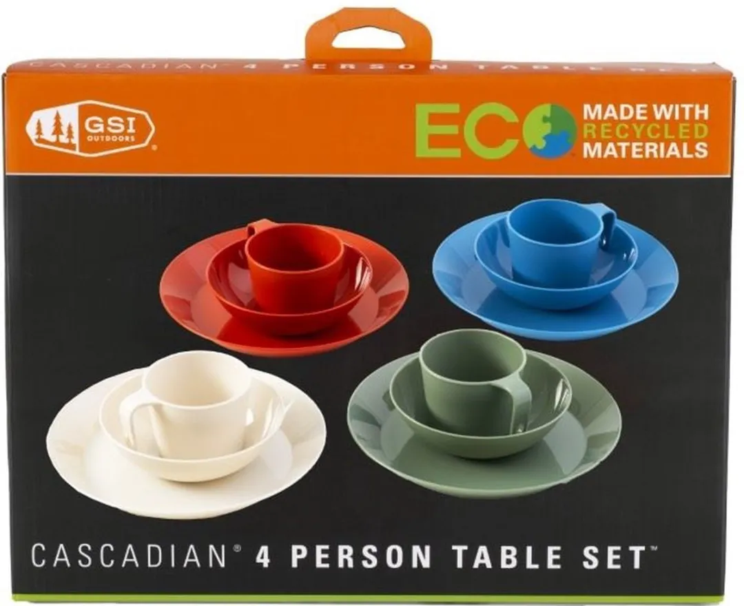 Cascadian 4 Person Table Set Servies Multi Set