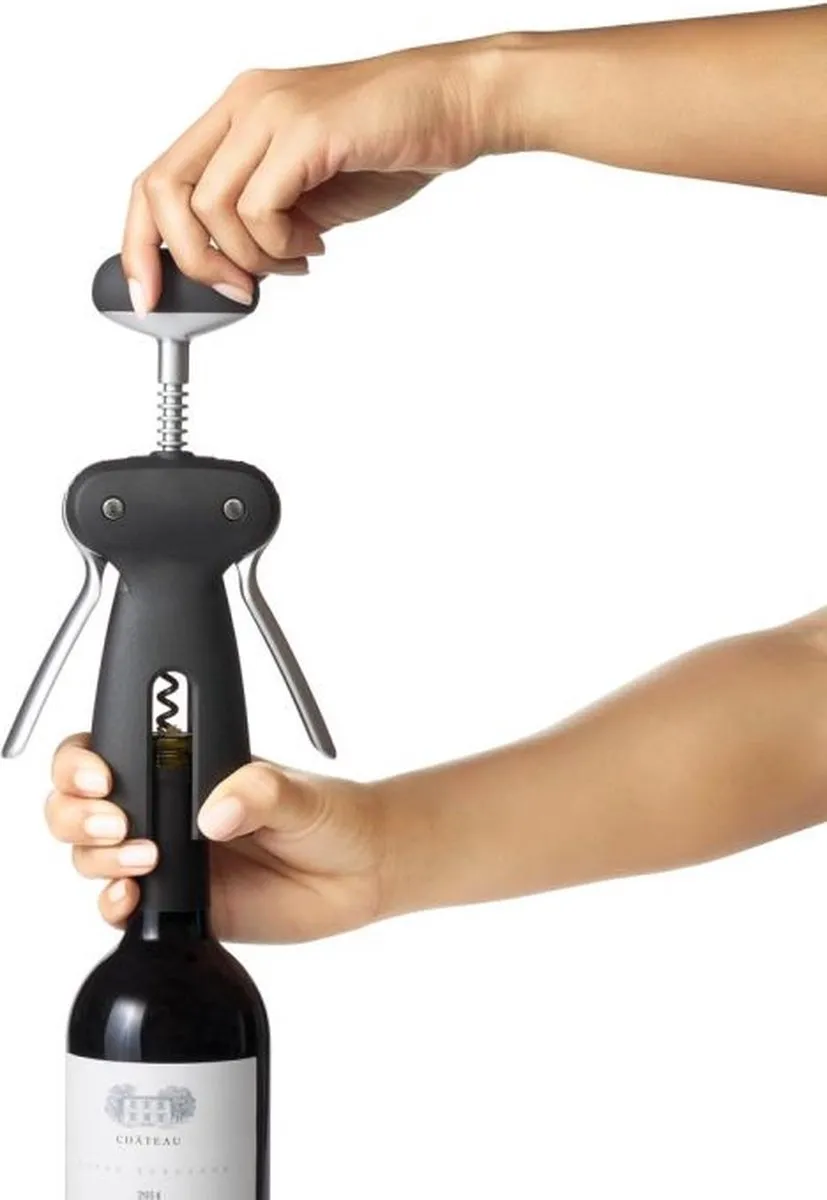 OXO SteeL Kurkentrekker - Zwart/Grijs